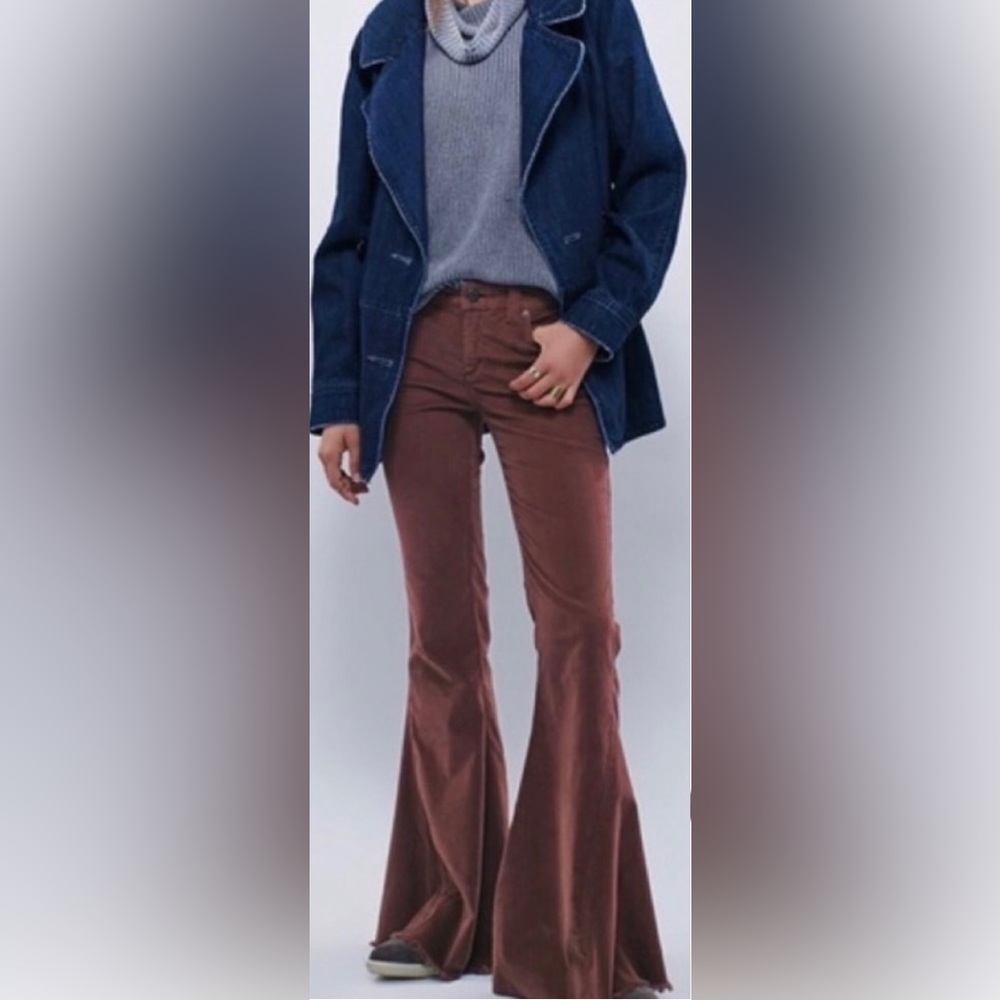 Free people bell bottom corduroy flares